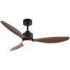 Airsurfer 52-Inch White Ceiling Fan with Remote, Reversible DC Motor, 3 ABS Blades & Color-Changing LED Light - 3 of 4