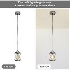 VYNXARIA Silver Grey  Industrial Pendant Lighting for Kitchen Island Rustic Mini Cage Pendant Light Farmhouse Pendant Lamp - 4 of 4