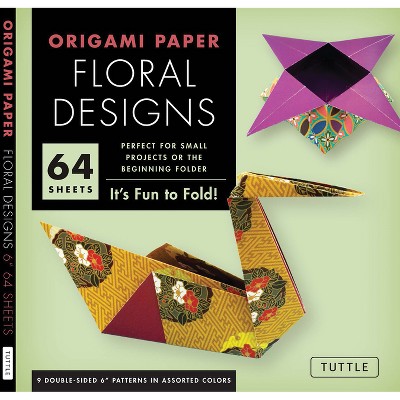 Origami Paper - Floral Designs - 6 - 60 Sheets - (Tuttle Specials) by  Tuttle Studio (Loose-Leaf)