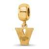 Black Bow Jewelry 14k Yellow Gold Plated Sterling Silver Villanova Wildcats NCAA Bead Charm - 4 of 4