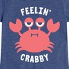 Girls' - Instant Message - Feelin Crabby Fitted Short Sleeve Graphic T-Shirt - 2 of 4