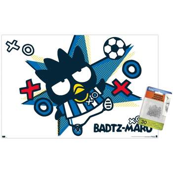 Trends International Hello Kitty and Friends: 21 Sports - Badtz-Maru Soccer Unframed Wall Poster Prints