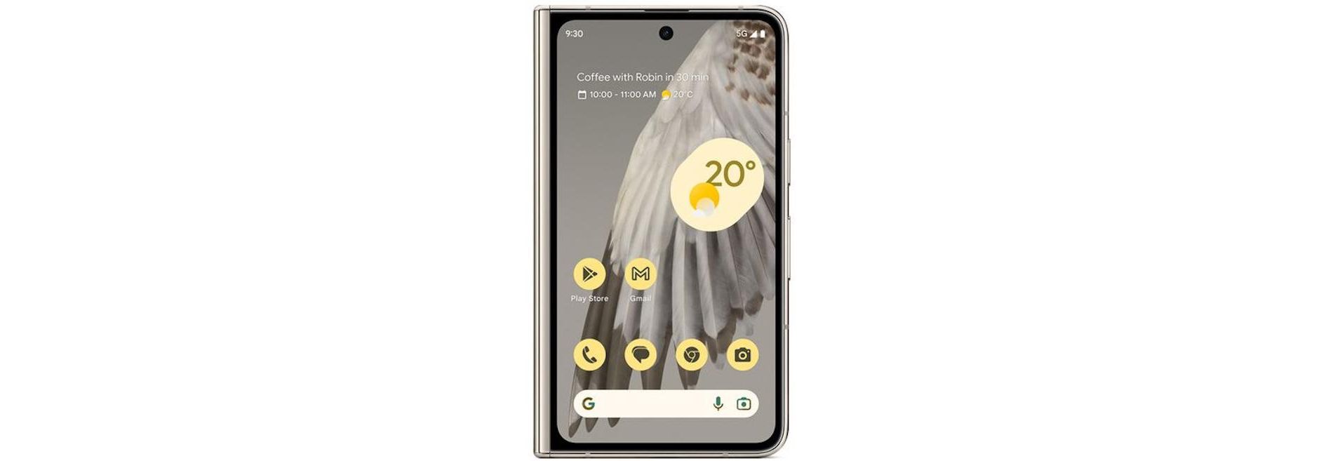 Refurbished: Google Pixel Fold - Unlocked Android 5G Smartphone with Telephoto Lens and Ultrawide Lens - Foldable Display - 24-Hour Battery -