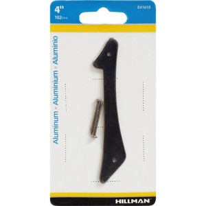 Hillman 4 in. Black Aluminum Nail-On Number 1 1 pc (Case of 3) - 1 of 1