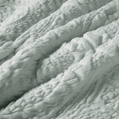 Ivory Faux Fur Reversible Full Sham Set