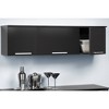 Coal Harbor Wall Mounted Hutch Black - Prepac: Laminated Storage, Self-Closing Hinges, Nickel Handles - 2 of 4