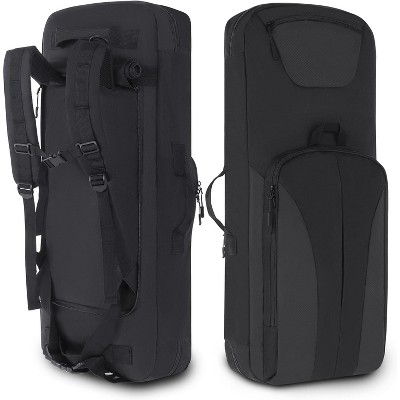 Dual Rifle Soft Case Tactical Backpack, Padded Gun Bag for Storage & Transport, Water-Resistant with MOLLE, Shooting Hunting Military Use