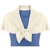 Collections Etc Pointelle Pull-through Capelet - 2 of 4
