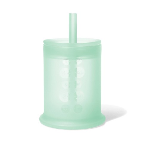  mushie 100% Silicone Training Cup & Straw for Toddlers