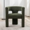 KINWELL 28" Wide Boucle Upholstered Square Armchair - 2 of 4