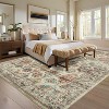 couchetaVinatge Distressed Runner Rug  Washable Runner Rug for Kitchen Stain Resistant Easy Cleaning Throw Carpet - 3 of 4