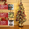 Whizmax 4.5ft Pre-Lit Artificial Holiday Christmas Tree with 108 Lights, Red Berry Clusters and Light Box for Home Office Decoration - 2 of 4