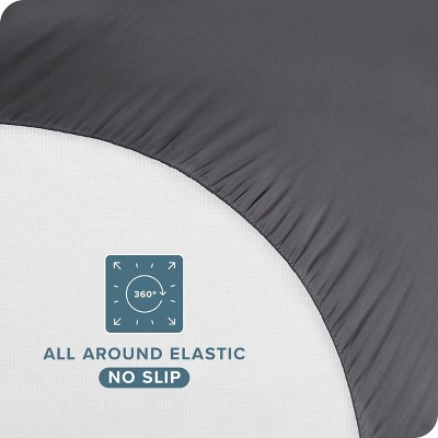 Twin XL Gray Waterproof Cotton Mattress Protector