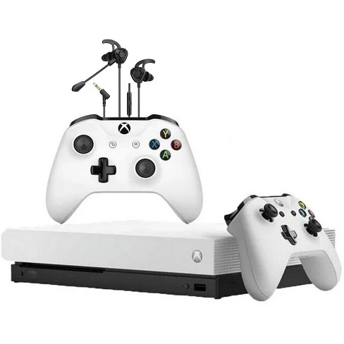 Microsoft Xbox One X 1tb Gaming Console White 2 Controller With Battle Buds  Manufacturer Refurbished : Target