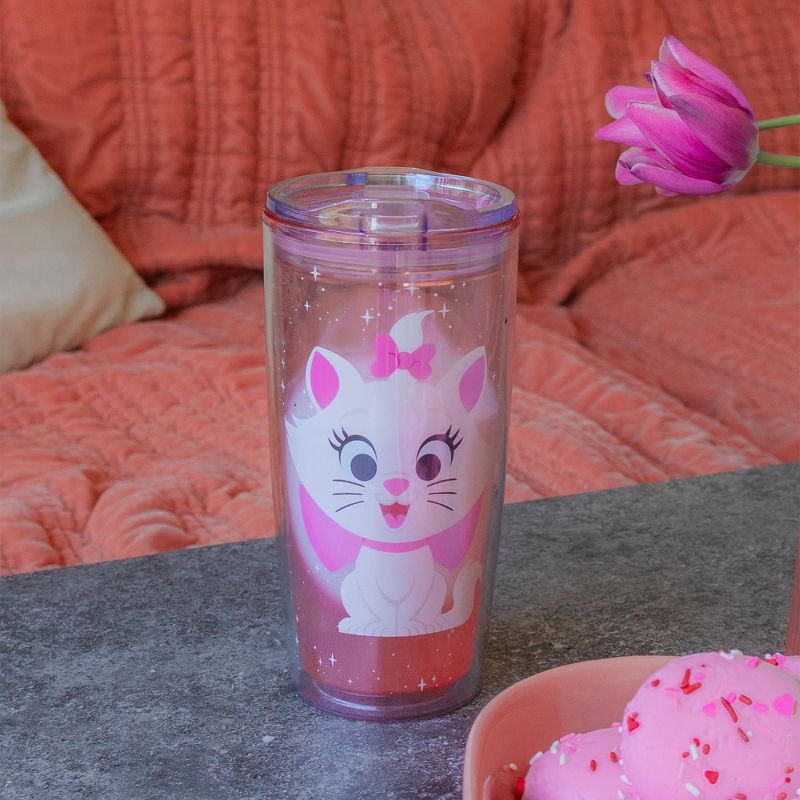 Silver Buffalo Disney 100 The Aristocats Marie Plastic Travel Tumbler | Holds 20 Ounces, 5 of 6