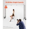 VEVOR Backdrop Stand, 6.5 x 10 ft Adjustable Photo Backdrop Stand Kit, Portable Background Backdrop Stand with 5 Crossbars, Black - 3 of 4