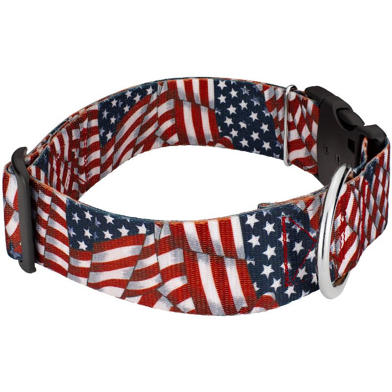Country Brook Petz 1 1/2 Inch Deluxe Patriotic Tribute Dog Collar, 3 of 5