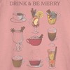 Juniors Womens Lost Gods Drink and Be Merry Sweatshirt - 2 of 3