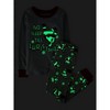 The Children's Place Boys Christmas Glow In The Dark Long Sleeve Santa Dancing Snug Fit Cotton Pajamas - 2 of 4