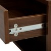 Sevobal Nightstands Double Wall Hanging Bedside Table With Drawer, Open Compartment, Elegant And Simple Design, Brown, 15.75''*11.8''*11.8'' - 2 of 4
