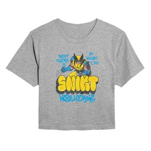 Women's - Marvel - Wolverine Street Cropped Graphic T-Shirt - 1 of 4