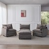 GDFStudio Kingsley Modern 3-Seat Chenille Upholstered L-Shape Modular Sectional Sofa - 3 of 4