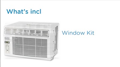 BLACK+DECKER 6000 BTU White Window Air Conditioner with Remote