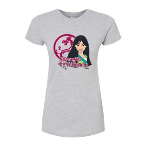 Women's - Disney Princess - Strength Of A Warrior Fitted Graphic T-Shirt - 1 of 3