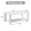 CAVINAS Rectangular Coffee Tables for Living Room, A Modern and Practical Coffee Table, the Double Layered Coffee Table, MDF material - 3 of 4