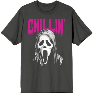 Ghostface Chillin Men's Charcoal Gray T-shirt - 1 of 2