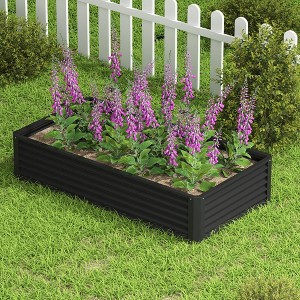 Wooakway Outdoor/Indoor/Decor Metal Planter Boxes Raised Garden Beds Planter Pots Cachepots Nursery Pots - 1 of 4