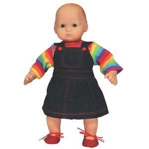 The Queen's Treasures 15 Inch Doll Clothes Rainbow Tee Shirt and Skirt - 1 of 4