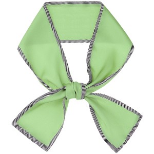 INSPIRE CHIC Women's Contrast Silk Like Oblong Neck Scarves 38.6"x3.5" 1Pc - 1 of 4