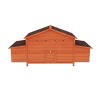 67" Wooden Hen House with Nesting Boxes,Outdoor Chicken Coop with Tray and Predator Proof Doors–Maison Boucle - 3 of 4