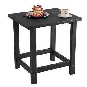 Square HDPE Outdoor Side Table - Durable Adirondack Style Patio Side Table for Beach, Porch - Weather-Resistant and Easy to Assemble - 1 of 4