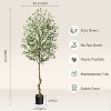 Whizmax Tall Faux Olive Tree, Realistic Tall Silk Olive Trees with Branches,Fruits and Dried Moss,for Modern Home Office Living Room Decor Indoor - image 3 of 4