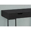 Monarch Specialties Computer Desk Home Office Laptop Storage Drawers 48InchL Work Metal Laminate Black Contemporary Modern - 3 of 4