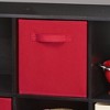 ClosetMaid Cubicals Fabric Drawer, Open Storage Bin for Home Organization, 11" H X 10.5" W X 10.5" D, Red (2 Pack) - 3 of 4