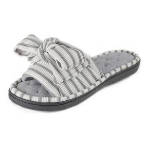 RockDove Women's Coral Band Slide Slipper with Oversized Bow - 1 of 4