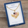 Anna-Kaci Flying Eagle with American Flag Pendant Necklace with Patriotic Gift Message Card & Envelope Jewelry Gift - 3 of 4