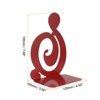 Unique Bargains Musical Note Shaped Metal Support Bookend for Home Office Stationery Storage - 2 of 4