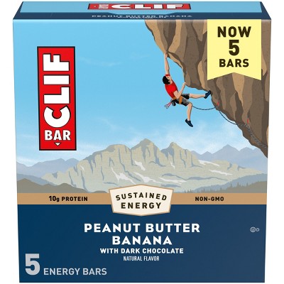 Clif Bar Peanut Butter Dark Chocolate Banana Energy Bars - 12oz/5ct