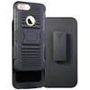Nakedcellphone Combo for iPhone 8 Plus - Ring Grip/Stand Case and Belt Clip Holster - Black - 2 of 4