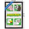 Trends International Minecraft - Simple Comic Animal Grid Framed Wall Poster Prints - 3 of 4
