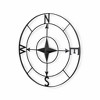 HomeRoots Black Metal Compass Shaped Wall Decor - 4 of 4