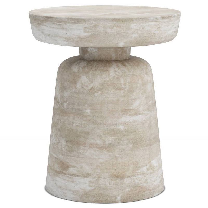 Krentz Accent Table Distressed White Wash - WyndenHall, 1 of 8