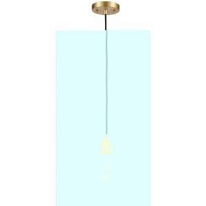 Athens Deco Swirl - 1 Light Cord Hung Mini Pendant In Industrial Style-8 Inches Tall and 6 Inches Wide - 1 of 1