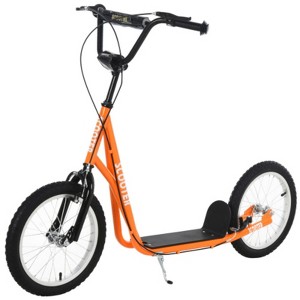 Maggift Kick Scooters Youth Scooter Kick Scooter with Adjustable Handlebar Front and Rear Dual Brakes Inflatable Wheels, Orange, 54.8"*22.8"*35.5" - 1 of 4