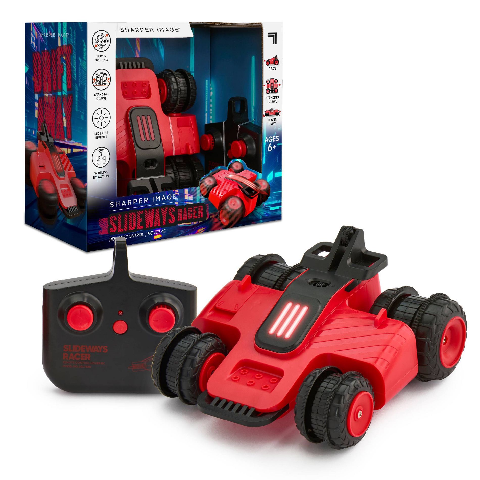 Sharper Image RC Slideways Racer: Technology Focus Remote Control Vehicle, Battery-Powered Plastic Car