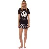 The Nightmare Before Christmas Women's Jack Skellington Sleep Pajama Set Black - 2 of 4